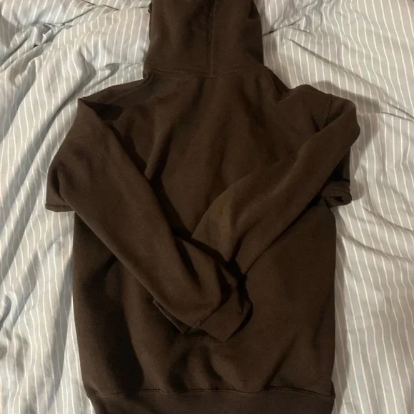 nike vintage brown hoodie size S men - Picture 3 of 3